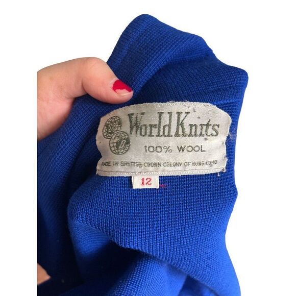 Vtg womens world knits 100% wool jacket an tank 2pc set size 12‎ - Picture 7 of 10